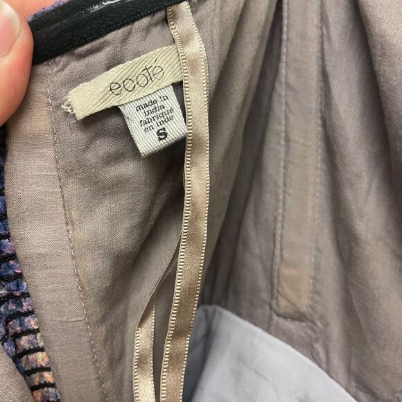 Ecoté Mermaid Purple Blue Embellished Maxi Dress Sequin Rhinestone Bodice - Picture 10 of 12